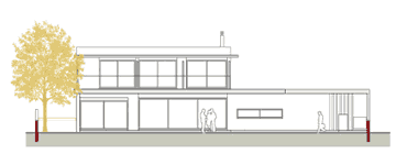 Villa Model H-2 South Elevation