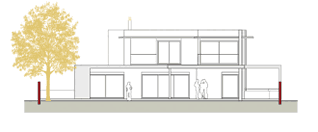 Villa Model H-3 South Elevation