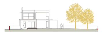Villa Model H-3 West Elevation