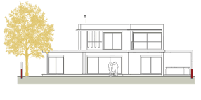 Villa Model H-5 South Elevation