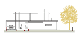 Villa Model H-6 North Elevation