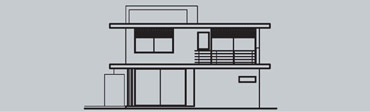 Villa Model H-1 South Elevation